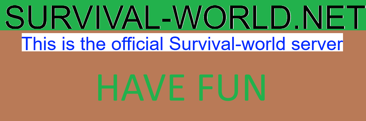 Survival-world.net server banner